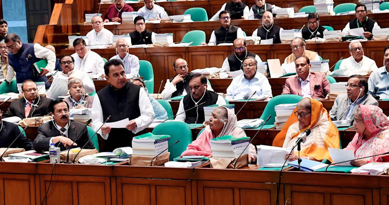 ৫ লাখ ২৩ হাজার ১৯০ কোটি টাকার প্রস্তাবিত বাজেট পেশ